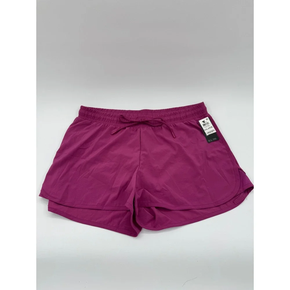 Ideology Womens Purple Cosmos Performance‎ Running Shorts XXL New With Tags